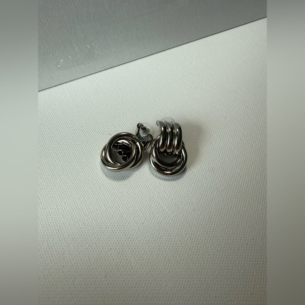 Chunky hoop earrings High-quality Silver plated - Picture 10 of 10